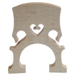 Ponticello per contrabbasso 3/4 acero Bruck - Piede mm.151