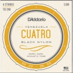 D'ADDARIO EJ98 CORDE PER CUATRO VENEZUELANO NYLON BK