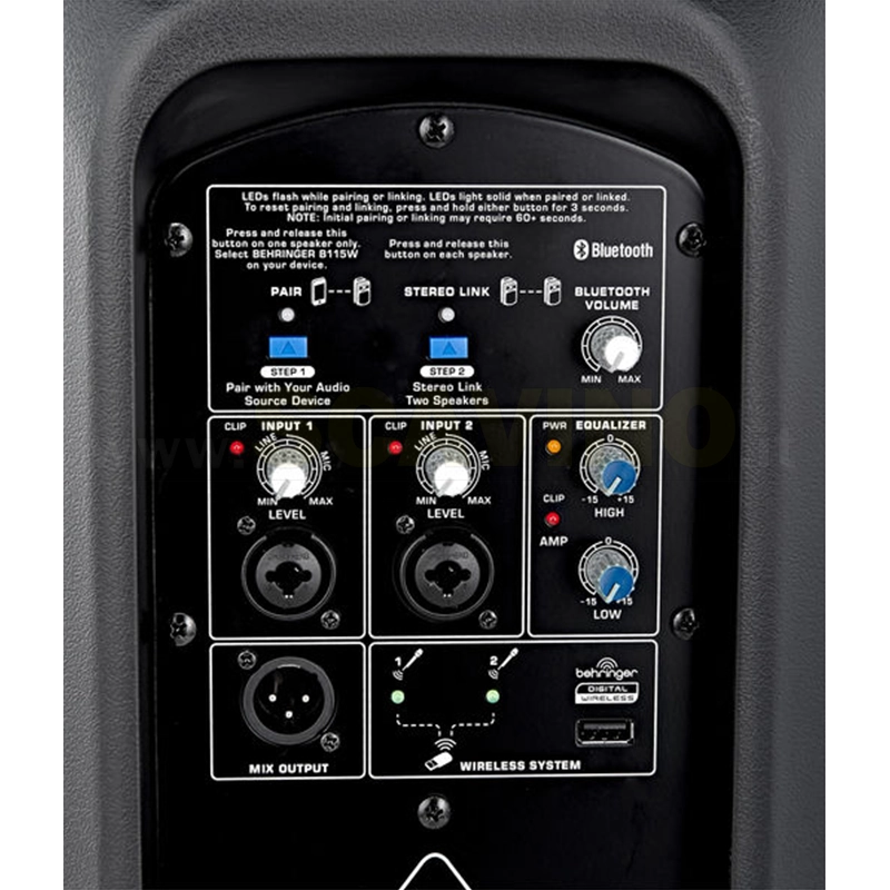 Behringer B115W Cassa attiva da 1000W con Bluetooth