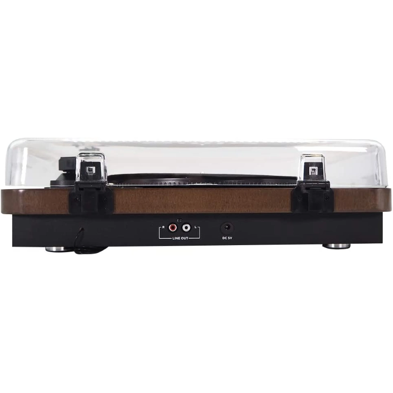 Aiwa GBTUR120 WD MKII Giradischi finitura legno amplificato 5w + 5W