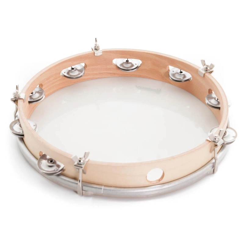 Honsuy 4130 Tamburello cm.30 pelle sintetica, 8 paia piattini