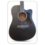 Vermont MS308/D100CE-BS Chitarra cutway AC/EL nero satino