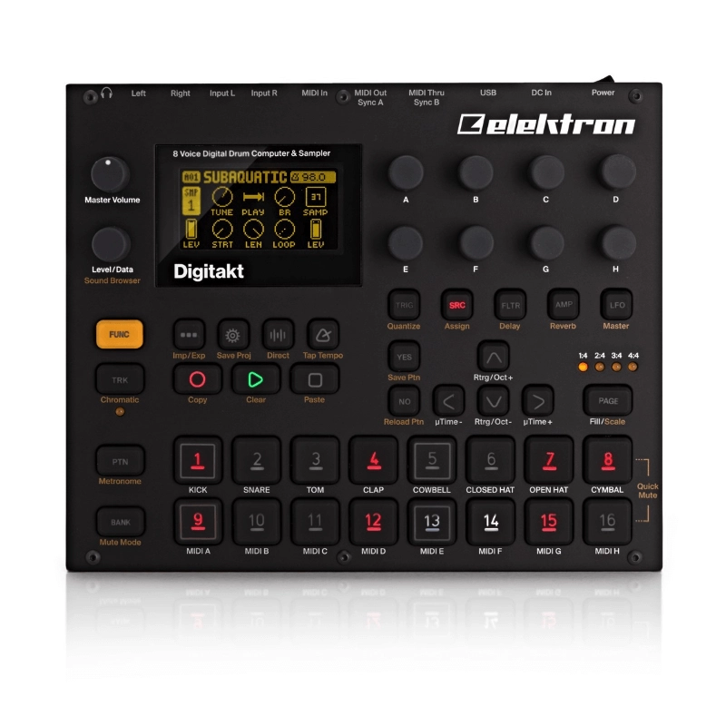 Elektron Digitakt Drum Machine 8 Voci con Sampler 1GB