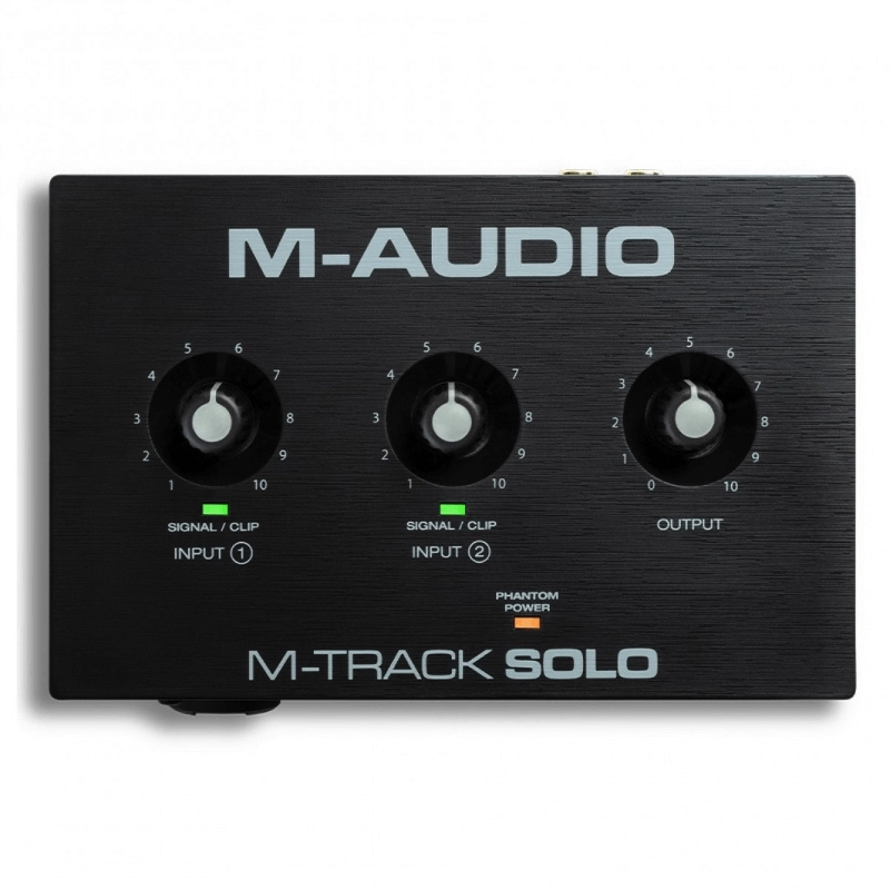M-Audio M-Track Solo Interfaccia Audio USB 2 Canali con 1 Input Mic/Line/Instrument