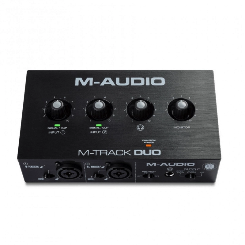M-Audio M-Track Duo Interfaccia Audio USB 2 Canali con 2 Input Mic/Line/Instrument