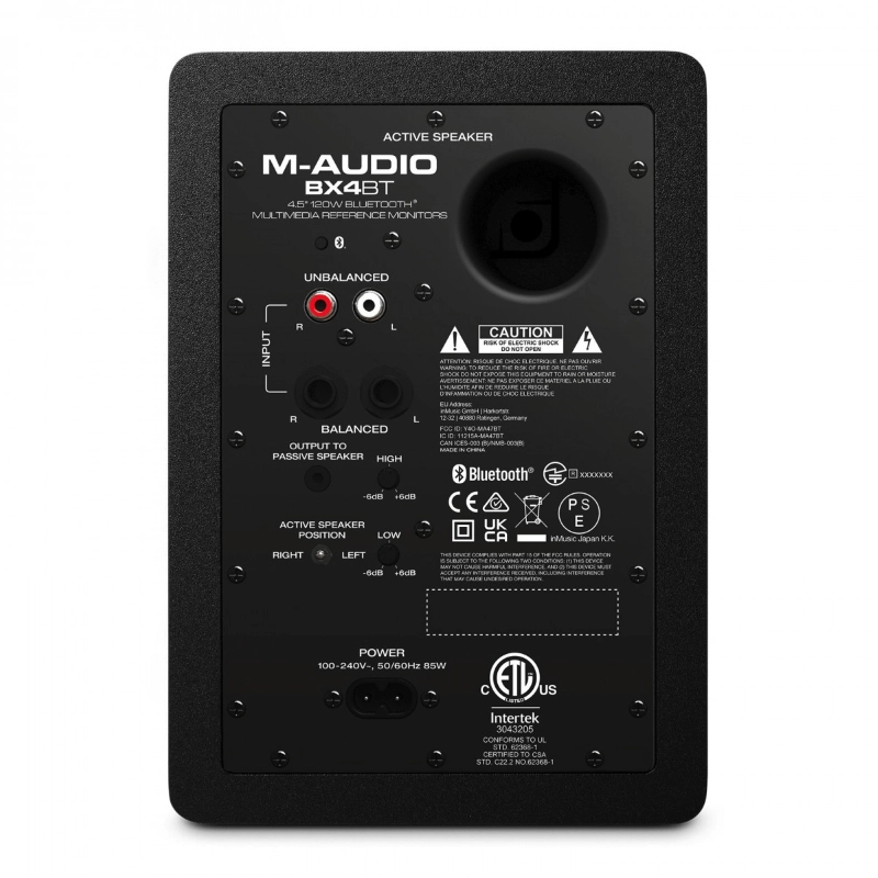 M-Audio BX4 BT Coppia di Monitor Bluetooth 4.5" 120W