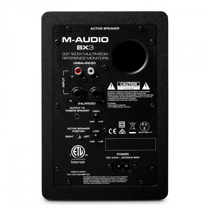 M-Audio BX3 Coppia di Monitor di Riferimento 3.5" 120W
