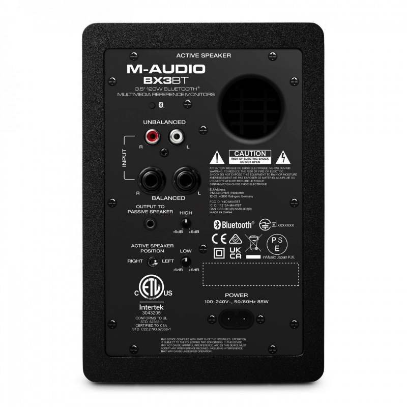 M-Audio BX3 BT Coppia di Monitor Bluetooth 3.5" 120W