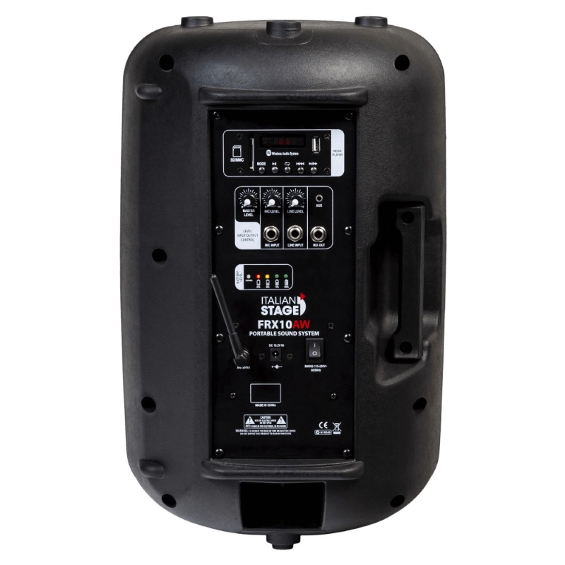 Italian Stage by Proel FRX10AW Diffusore Attivo 10" 100W a Batteria con Bluetooth e Media Player