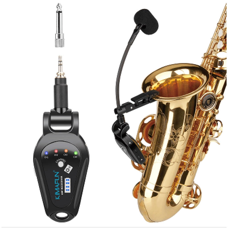 Kimafun KMG308A Radiomicrofono per Strumenti a Fiato e Percussioni