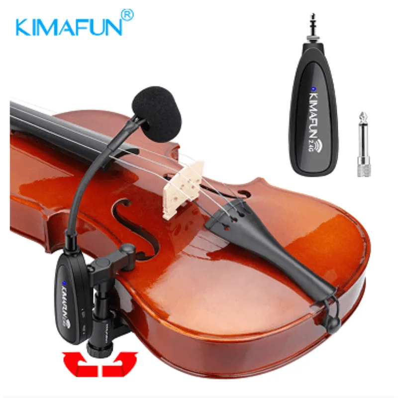 Kimafun KM CX220-3 Radiomicrofono violino/viola wireless
