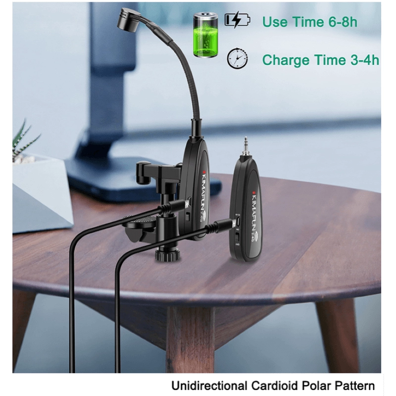 Kimafun KM CX220-3 Radiomicrofono violino/viola wireless