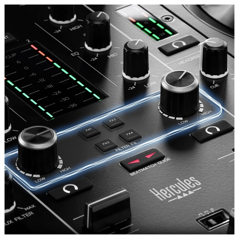 Hercules DJ Inpulse 500 Controller DJ 2 Canali con Interfaccia Audio USB