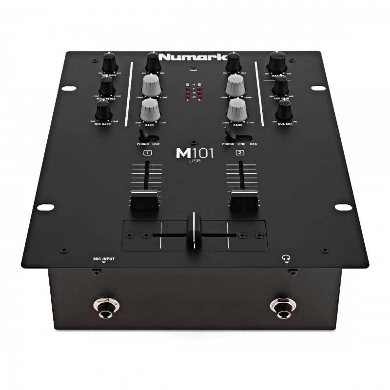 Numark M101 USB Black Mixer per DJ 2 Canali con Scheda Audio Nero