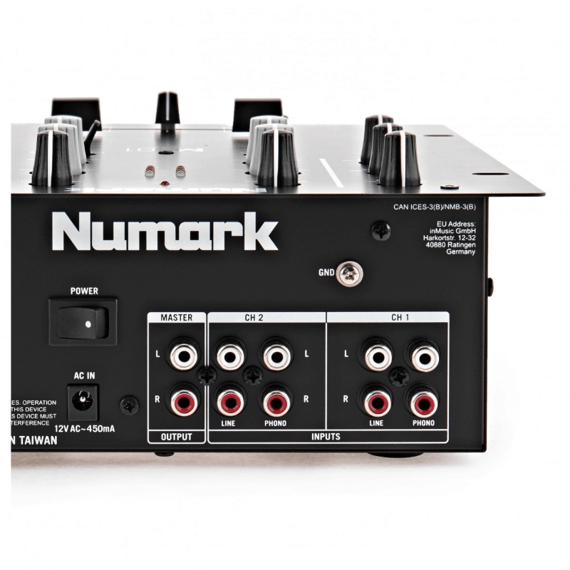 Numark M101 USB Black Mixer per DJ 2 Canali con Scheda Audio Nero