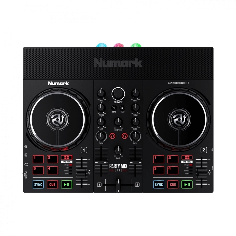 Numark Party Mix Live Controller DJ con Effetti Luce e Speaker Integrati a Batterie