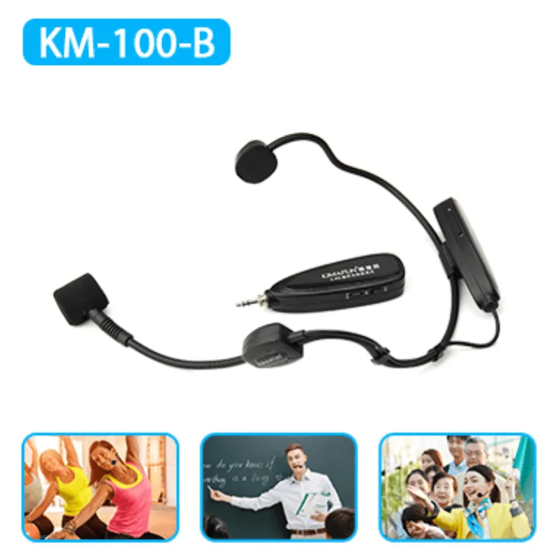 Kimafun KM-G100-B Radiomicrono Headset per canto