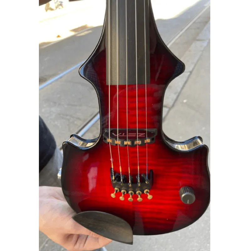 Zeta JV45 Flame Top, Jazz Fusion violino elettrico 5 corde Silent