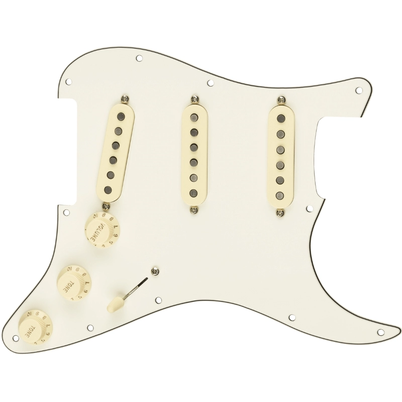 Fender Pre-Wired Strat® Pickguard, Texas Special SSS Parchment 11 Hole 0992342509