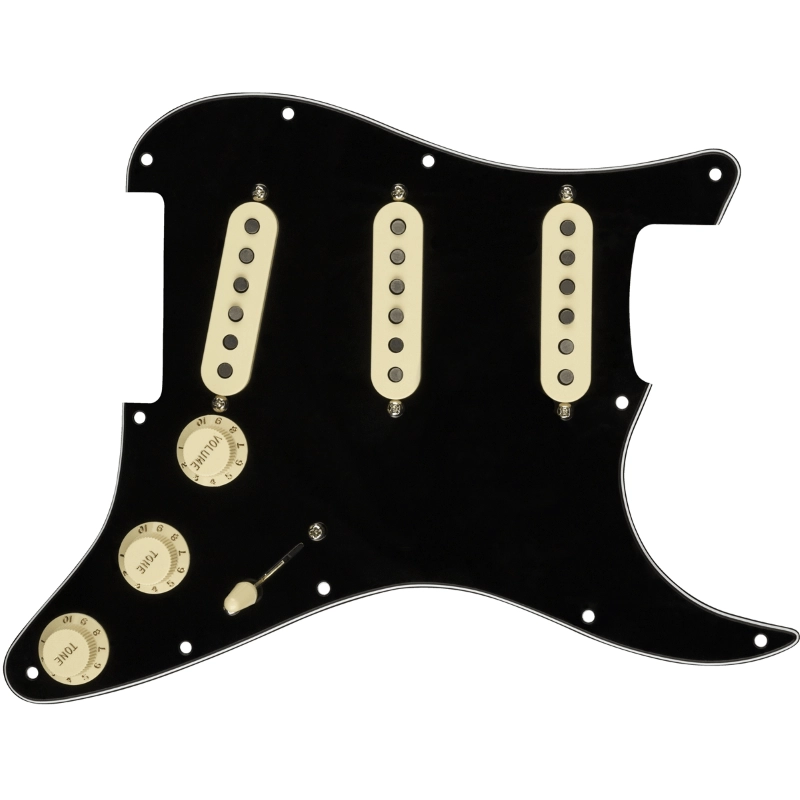 Fender Pre-Wired Strat® Pickguard, Texas Special SSS Black 11 Hole 0992342506