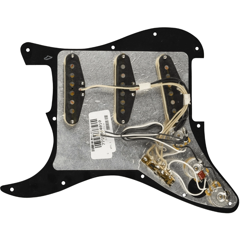 Fender Pre-Wired Strat® Pickguard, Original '57/'62 SSS Black 11 Hole 0992345506