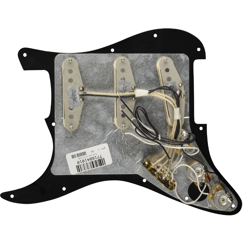 Fender Pre-Wired Strat® Pickguard, Custom '69 SSS Black 11 Hole 0992341506