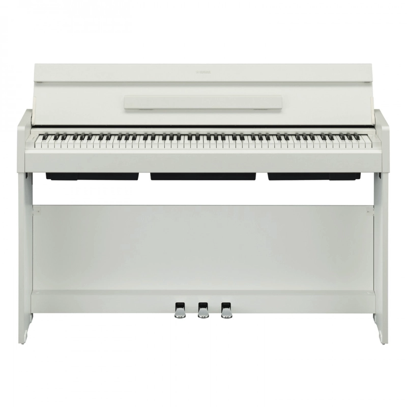Yamaha YDP S35WH White Pianoforte Digitale 88 Tasti Pesati con Mobile Bianco Satinato