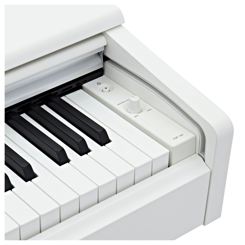 Yamaha YDP145WH White Pianoforte Digitale 88 Tasti Pesati con Mobile Bianco Satinato