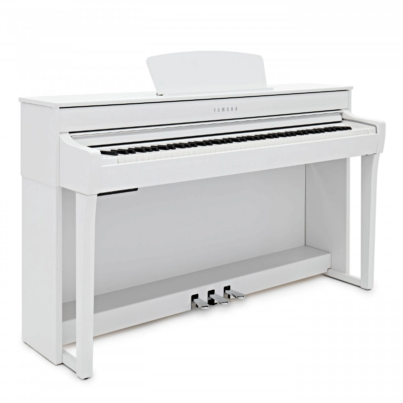Yamaha CLP735WH White Pianoforte Digitale 88 Tasti Pesati con Mobile Bianco Satinato