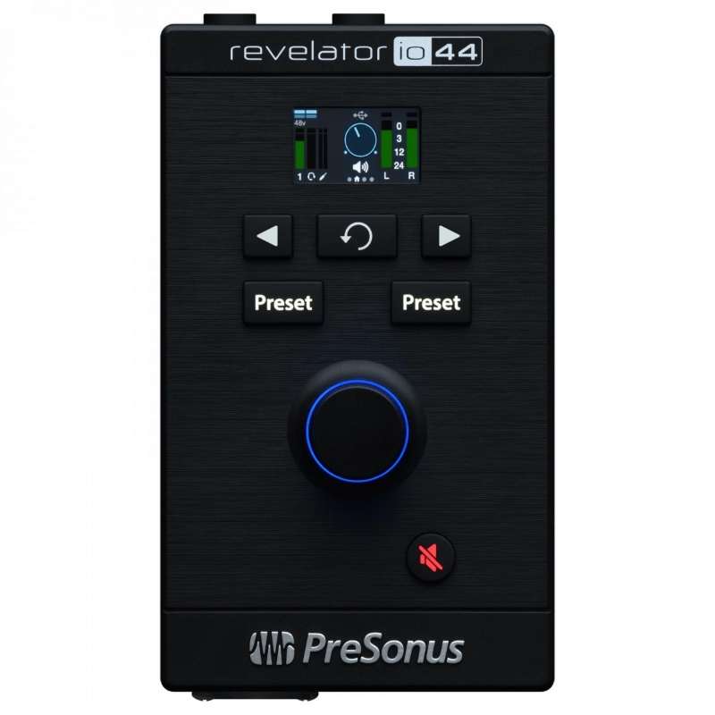 PreSonus Revelator io44 Interfaccia Audio USB-C con Preamp Microfono Mixer ed Effetti