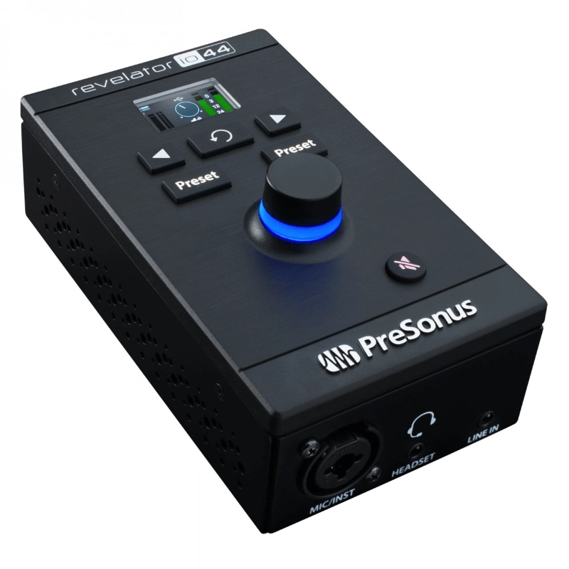 PreSonus Revelator io44 Interfaccia Audio USB-C con Preamp Microfono Mixer ed Effetti