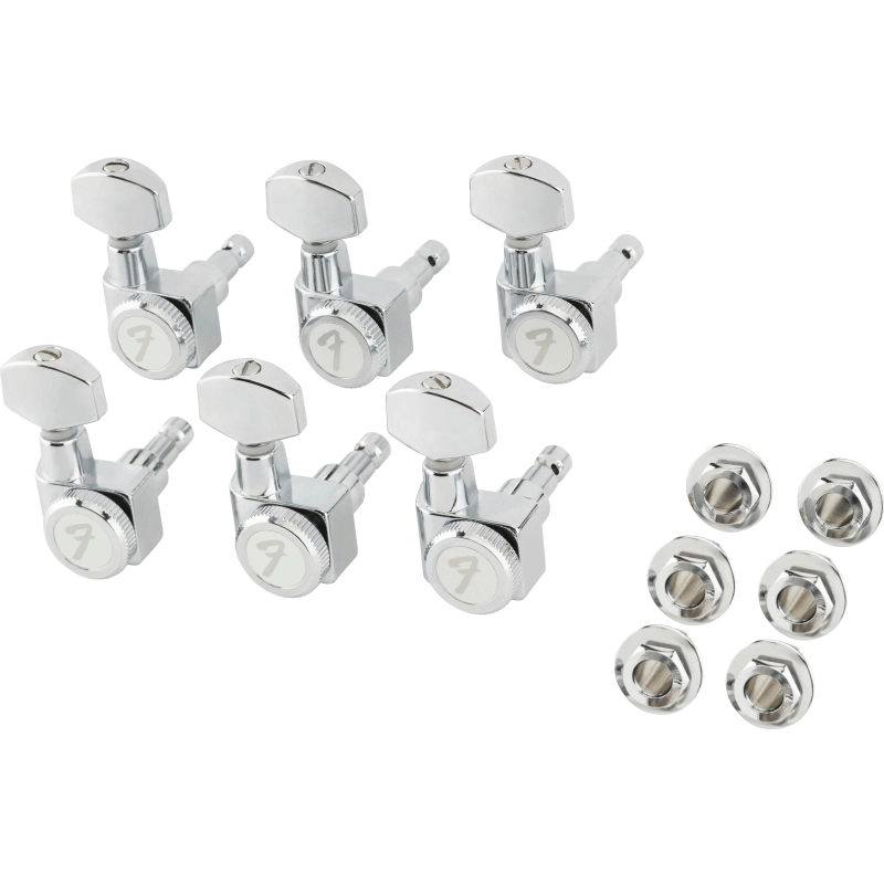 Fender Locking Stratocaster®/Telecaster® Machine Heads, All Short Post, Chrome (6) Tuning Machines 0990818105