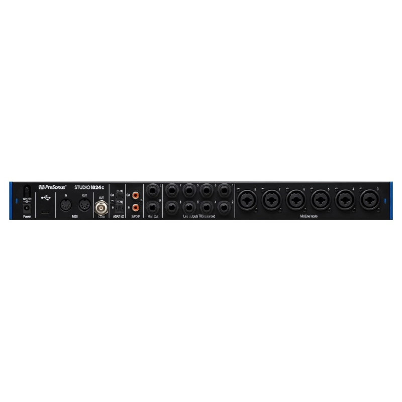 PreSonus Studio 1824C Interfaccia Audio USB-C 18 In/18 Out con 8 Preamp Microfonici XMAX