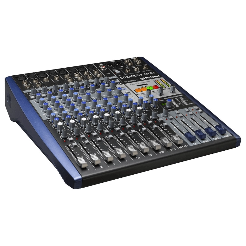 PreSonus StudioLive AR12C USB Mixer Ibrido Analogico/Digitale 12 Canali Registratore 14 Tracce e Interfaccia Audio USB