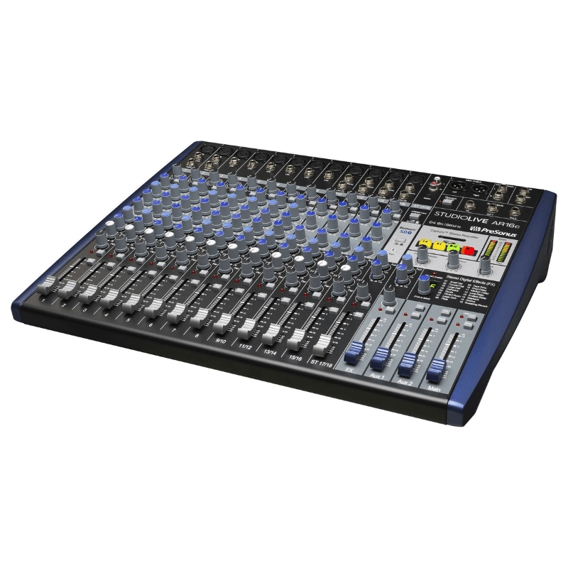 PreSonus StudioLive AR16C USB Mixer Ibrido Analogico/Digitale 16 Canali Registratore 18 Tracce e Interfaccia Audio USB