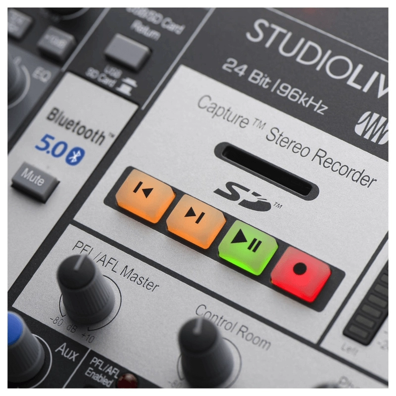 PreSonus StudioLive AR8C USB Mixer Ibrido Analogico/Digitale 8 Canali Registratore 8 Tracce e Interfaccia Audio USB