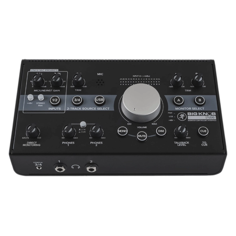 Mackie Big Knob Studio Controller per Studio Monitor/Selettore Sorgenti 3x2 con Talkback