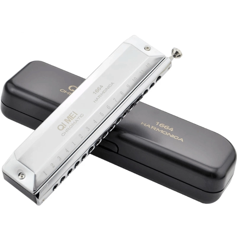 Armonica Qi Mei 1664 Cromatica 64 note dorata