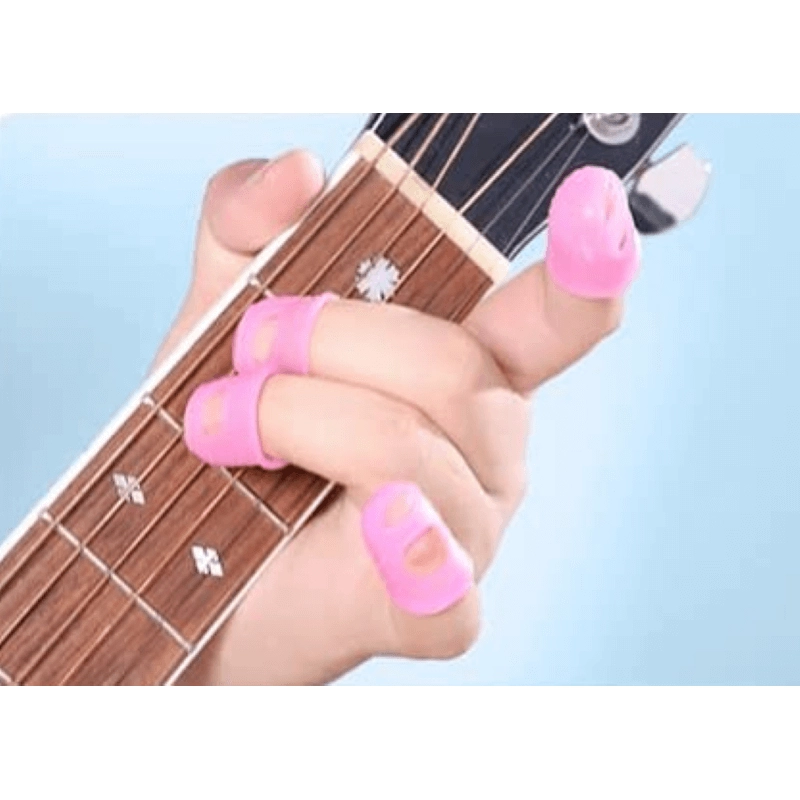 Protezione dita mano sinistra in silicone per chitarra
