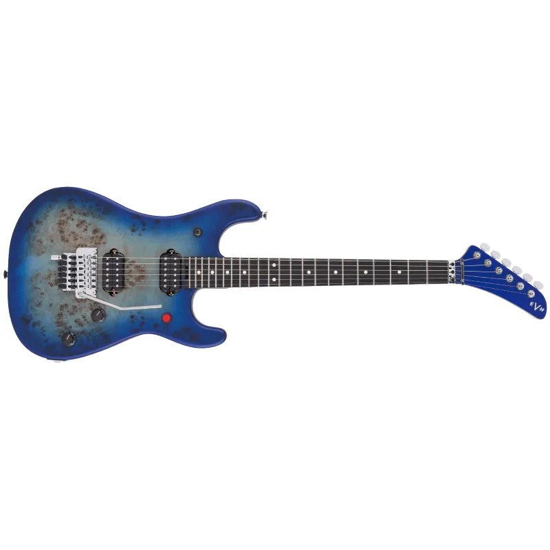 EVH 5150™ Series Deluxe Poplar Burl, Ebony Fingerboard, Aqua Burst 5108002558