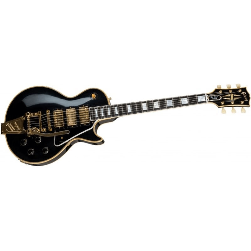 Gibson Custom 1957 Les Paul Custom 3-pickup Ebony Vos Bigsby Gold
