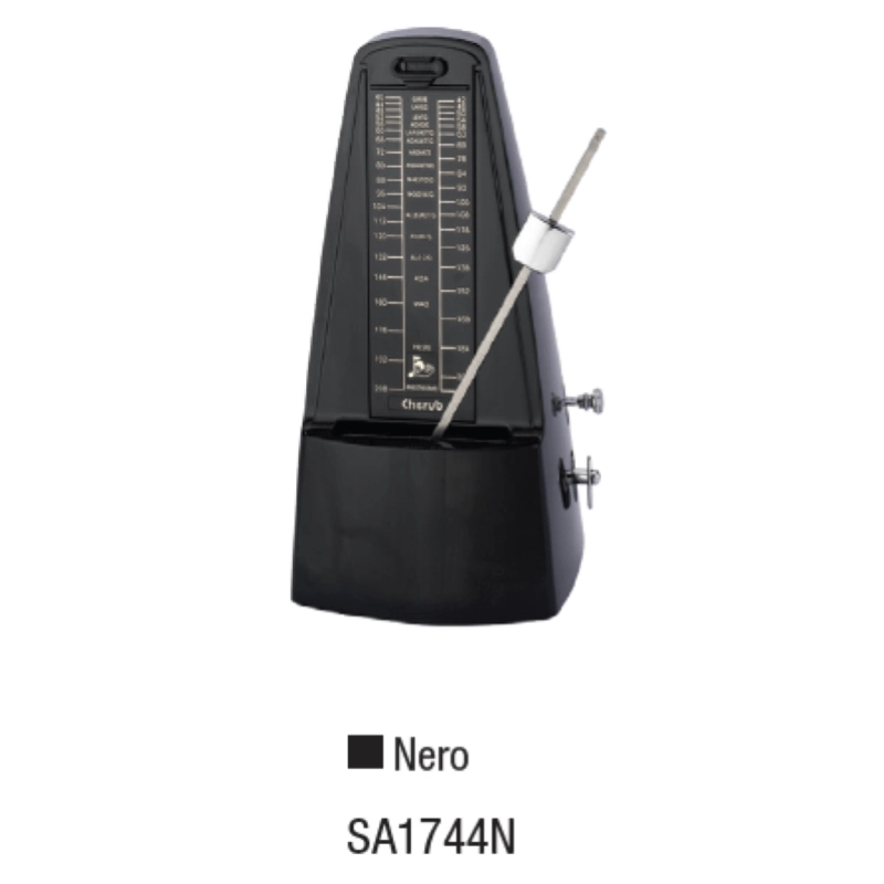 Metronomo SA1744N Piramidale Plastica Nero con suoneria