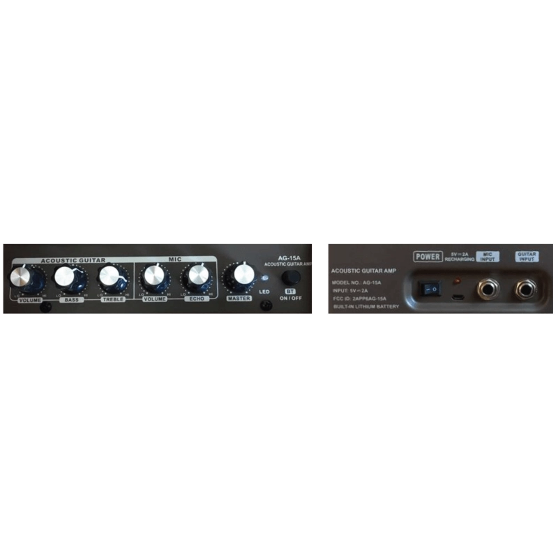 MyAudio AC15BT Amplificatore digitale 15W a Batteria Bluetooth Ms401