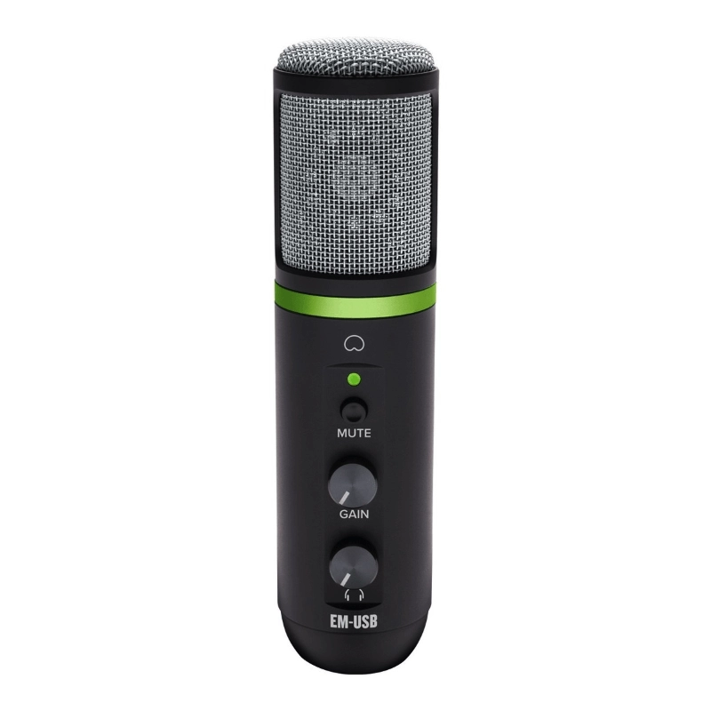 Mackie EM-USB Microfono USB a Condensatore da Tavolo Nero