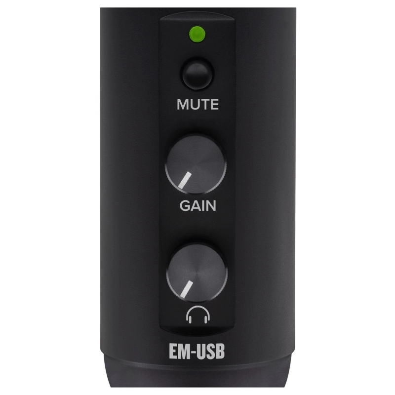 Mackie EM-USB Microfono USB a Condensatore da Tavolo Nero