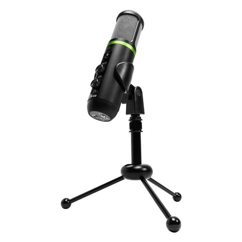 Mackie EM-USB Microfono USB a Condensatore da Tavolo Nero