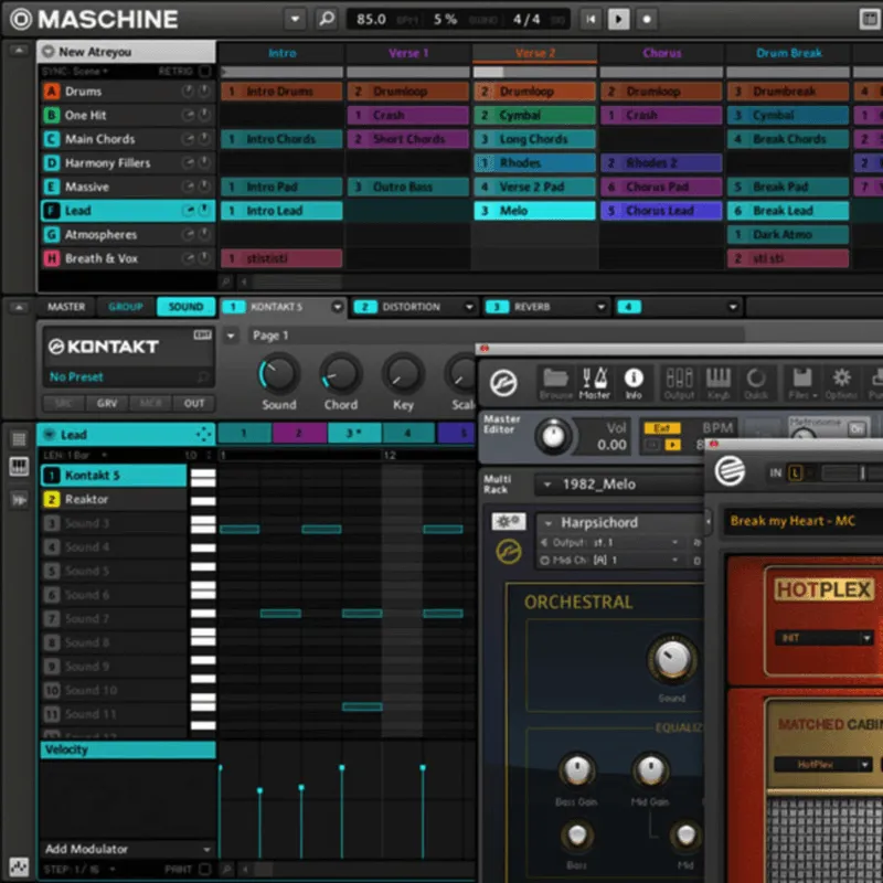 Native Instruments Maschine Mikro MK2 Groove Box Nera