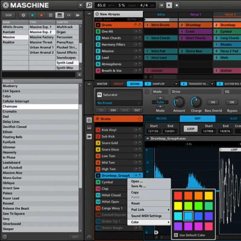 Native Instruments Maschine Mikro MK2 Groove Box Nera