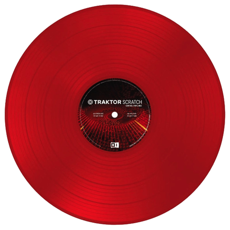 Native Instruments Scratch Control Vinyl Red MK2 Vinile di Controllo MKII Rosso