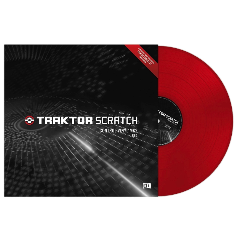 Native Instruments Scratch Control Vinyl Red MK2 Vinile di Controllo MKII Rosso